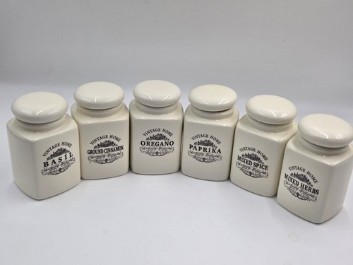 Vintage home spice jars - vintage,