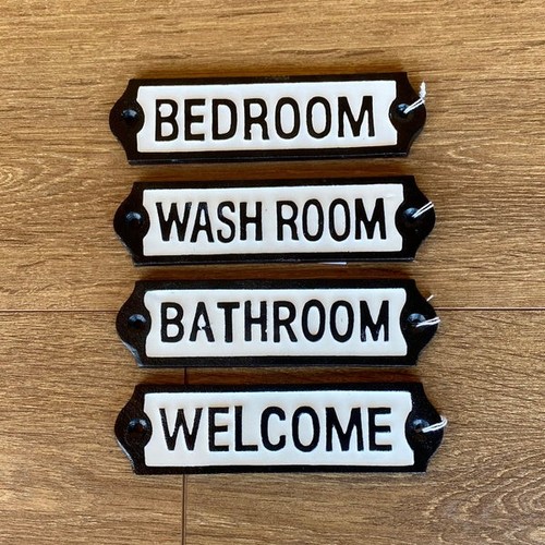 Vintage door signs cast iron - signs,