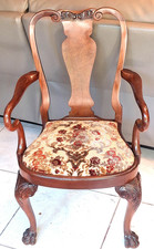 6 Queen Anne style Chairs inc