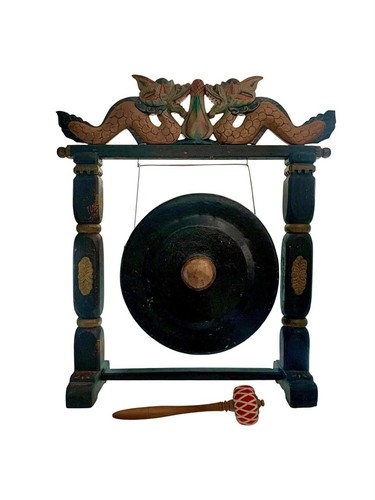 Gong asian wood - wood, hand