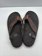 Nike ACG SideWinder Men 7 Brown Leather Thong Flip Flops  RARE
