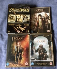 New The Lord of the Rings DVD trilogy box set, used 3x DVDs The Hobbit.