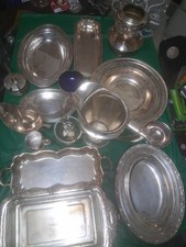LARGE JOB LOT VINTAGE SILVER