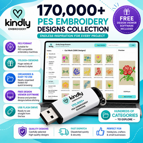 170 000 pes embroidery - 170,000+,