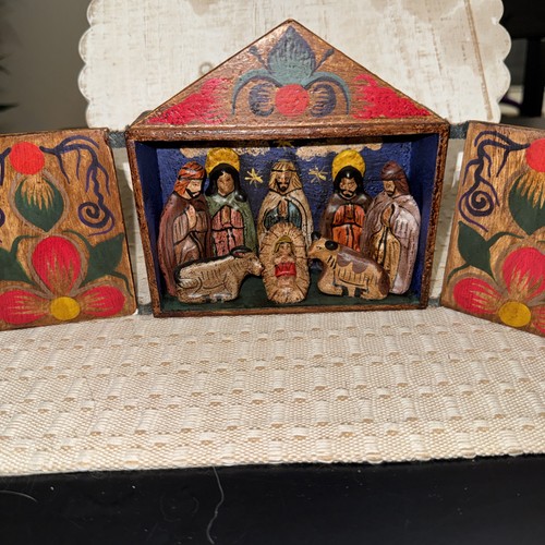Christmas nativity retablo - nativity,