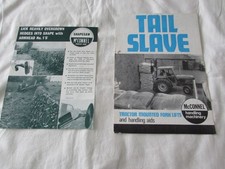 @McConnel Tractor Mounted Forklifts Brochure & Power Arm Shapesaw Leaflet @