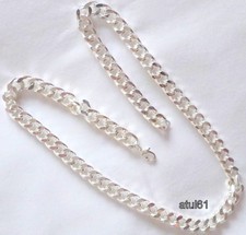 Thick necklace heavy link - necklace,