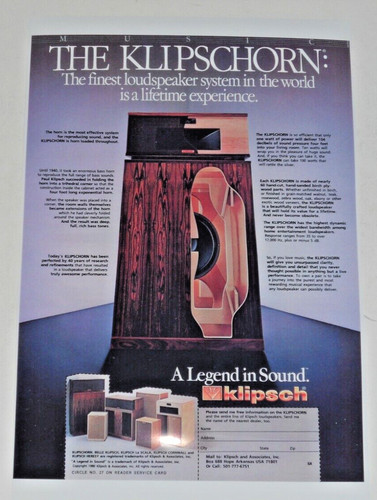 Klipsch klipschorn audiophile - klipschorn,