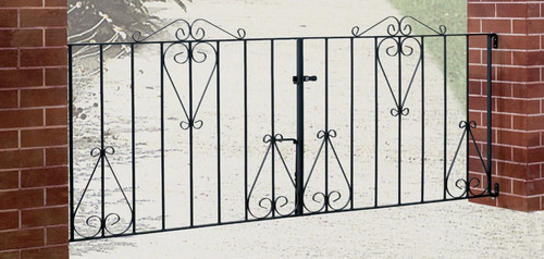Classic metal scroll driveway - metal,