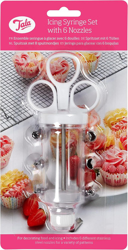 Tala icing syringe - syringe, w/6