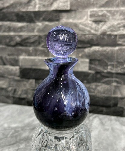 Caithness purple glass perfume - glass,