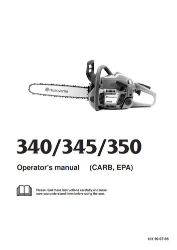 Husqvarna chainsaw 340 345 - chainsaw,