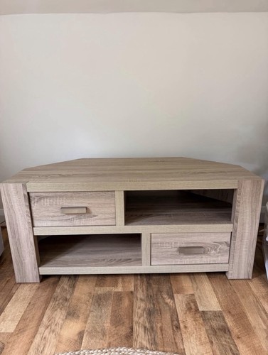 Oak effect stand unit - stand, tv