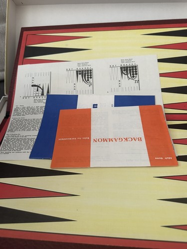 Vintage backgammon board game - vintage,