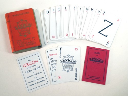 Waddingtons lexicon card game - waddingtons,