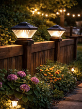 Solar Post Light Set –
