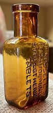 1890’s Quack Cure Bottle -  Rarer Large Size - FLESH FORMING TABLETS (J452)