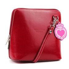 Vera Pelle Cross Body Bags for Women Genuine Italian Leather Shoulder Handbag