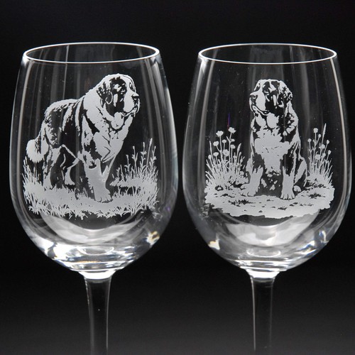 Bernard dog crystal wine - bernard,