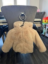 Girls Matalan Furry Hooded Jacket Age 5