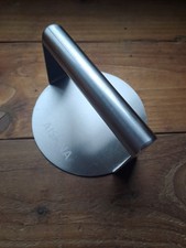 AISHNA Stainless Steel Burger Press, Heavy-Duty Bacon Grill Burger Smasher, 5.51