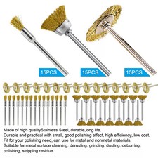 45Pcs Brass Polishing Wire Cup