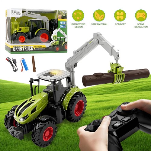 Kids remote controlled tractor - kids,