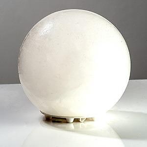 White salt lamp globe - salt, usb
