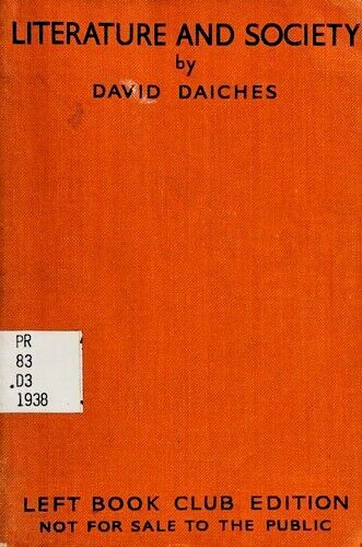 David daiches literature and - david,