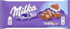 5 X Milka Bubbly Alpine Milk chocolate Bar 100g Delicious Chocolate Bar