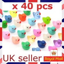 40x Mini Resin Ducks Luminous