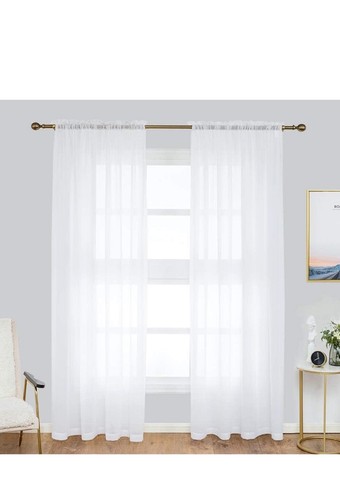 Voile curtains pair - pair, panels)