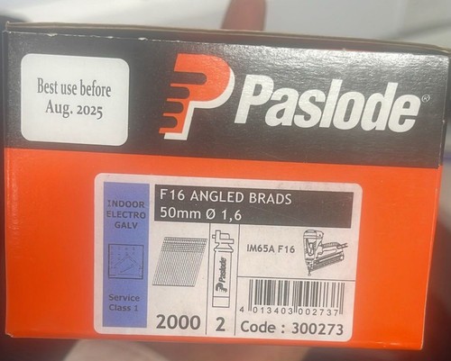 Paslode angled brads - f, 50mm