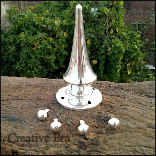 Brass long silver - long, for