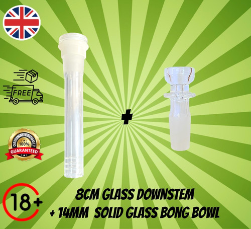 8cm glass bong - 8cm, 14mm