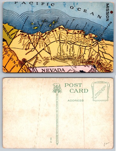 Pacific ocean nevada map - nevada,