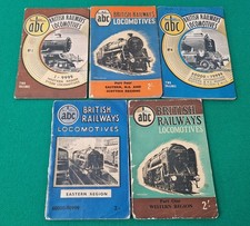 5 x Vintage 1940s 1950s Ian Allan ABC British Railways Locomotives Books