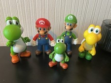 Mario Bros Plastic Figure Bundle Mario, Luigi, Yoshi And Koopa Troopa