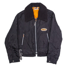 BIGSTAR Womens Aviator Jacket Black Nylon S