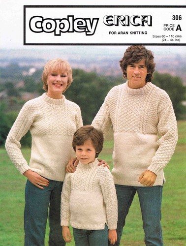 Print family guernsey - family, aran