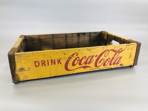 Y5525 box coca cola wooden - coca-cola,