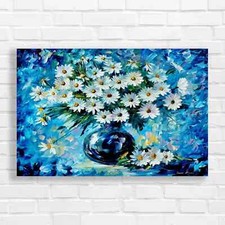 Vibrant Blue Daisy Bouquet