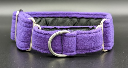 Soft purple fleece martingale - purple,