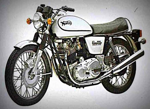 Metal sign norton commando - metal,