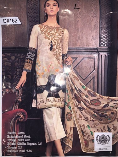 Gul ahmed embroidered piece - gul, ahmed-embroidered
