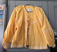 Zara embroidered jacket top