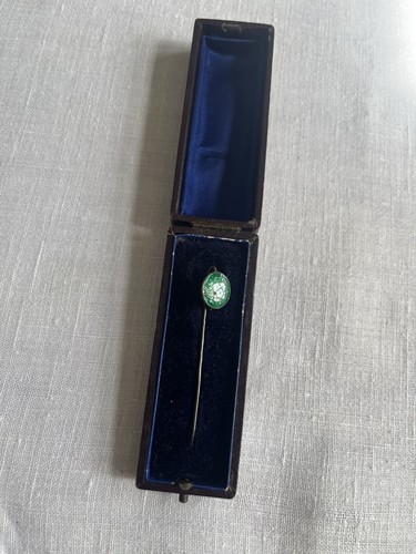 Antique silver enamel - antique, stick
