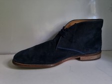 M&S COLLECTION LUXURY UK 12 EU 47 MENS NAVY SUEDE LEATHER CHELSEA ANKLE BOOTS