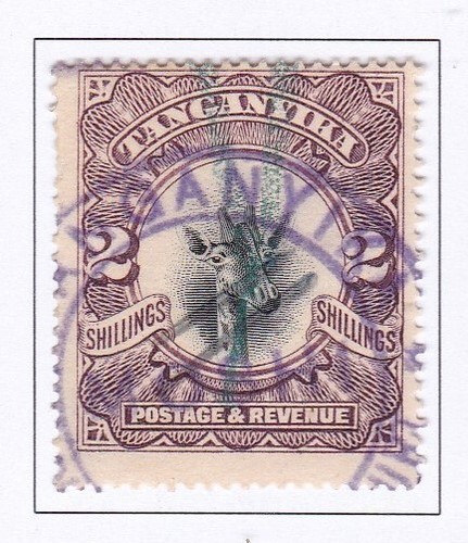 Tanganyika 1922 with - 2s,