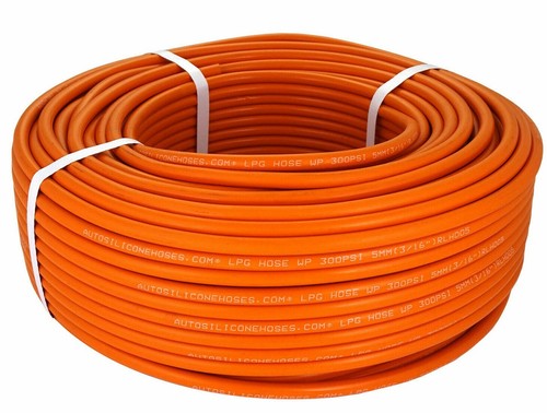 Orange lpg gas hose - orange,